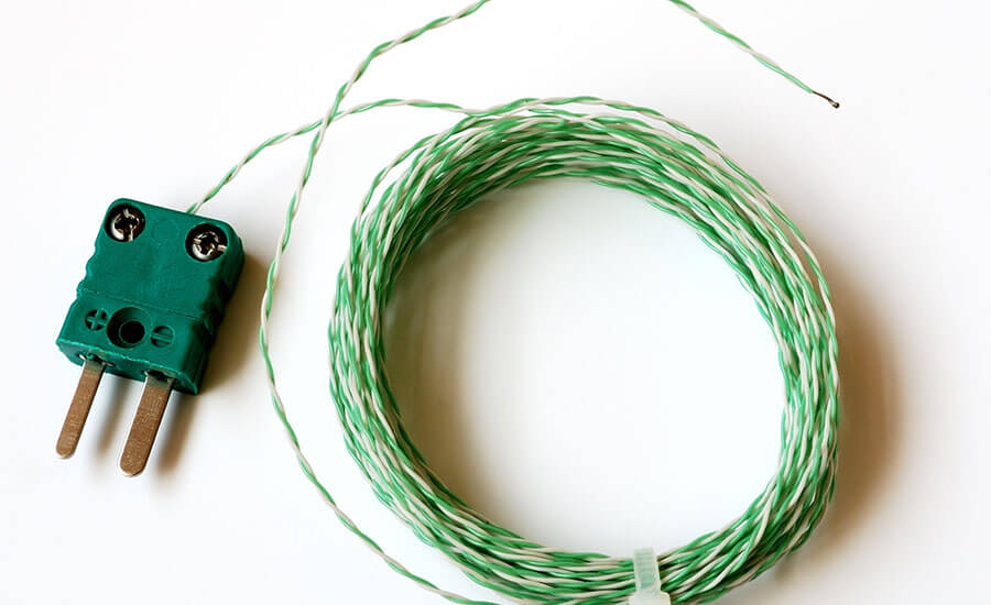Green connector for the K type thermocouple Green connector for the K type thermocouple