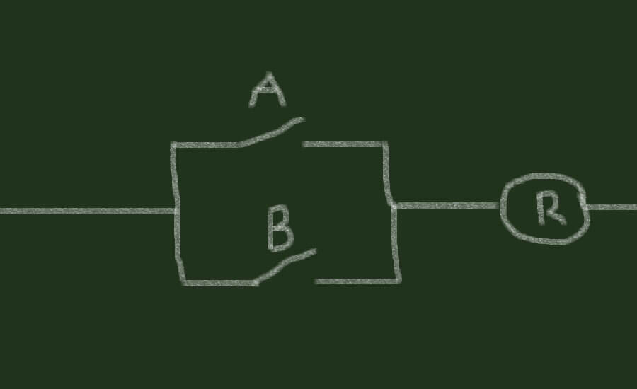 Parallel connection before a relay