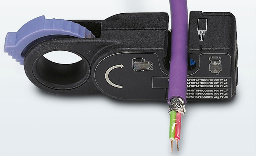 PROFIBUS cable stripping tool