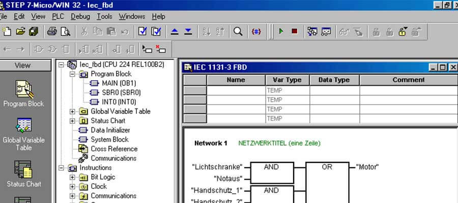 STEP 7-Micro/WIN 32 for PLC programming with Siemens S7-200