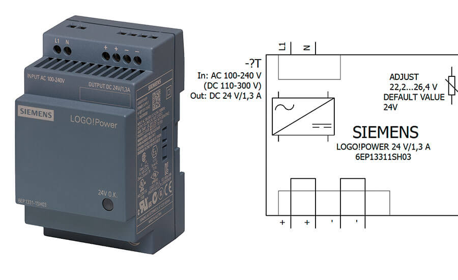 LOGO!Power 24 V, 1.3 A