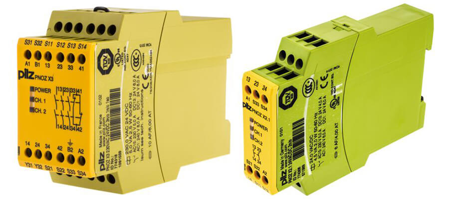 Newer versions of the PILZ PNOZ Safety Relays