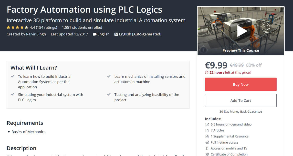 Factory Automation using PLC Logics