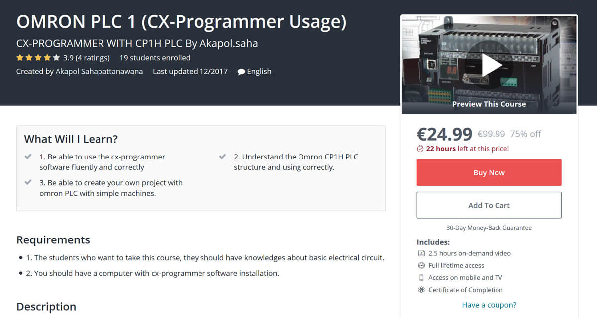 Omron PLC Course (CX Programmer)